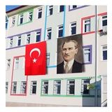 Atatürk Posteri ve Türk Bayrağı Raşel Kumaş 150x225 cm -3