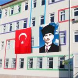 Atatürk Posteri ve Türk Bayrağı Raşel Kumaş 150x225 cm -4