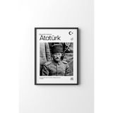 Atatürk - Siyah Çerçeve, Siyah, 23 x 32, 23450000008092