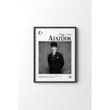 Atatürk - Siyah Çerçeve, Siyah, 23 x 32, 23450000008172