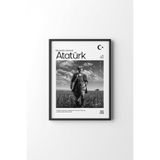 Atatürk - Siyah Çerçeve, Siyah, 23 x 32, 23450000008352