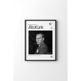 Atatürk - Siyah Çerçeve, Siyah, 32 x 42, 23450000008013