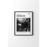 Atatürk - Siyah Çerçeve, Siyah, 35 x 50, 23450000008034