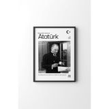 Atatürk - Siyah Çerçeve, Siyah, 35 x 50, 23450000008054