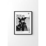 Atatürk - Siyah Çerçeve, Siyah, 35 x 50, 23450000008414
