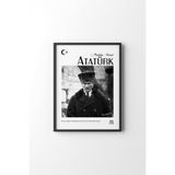 Atatürk - Siyah Çerçeve, Siyah, 50 x 70, 23450000008075
