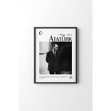 Atatürk - Siyah Çerçeve, Siyah, 50 x 70, 23450000008155