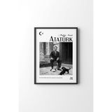 Atatürk - Siyah Çerçeve, Siyah, 50 x 70, 23450000008235
