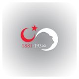 Atatürk Sonsuz Ay Yıldız Silüet Oto Sticker 30 cm x 21 cm