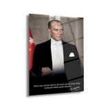 Atatürk Sözü İle Portre Cam Tablo – Ata187