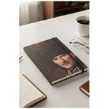Atatürk Tarihsiz Ajanda Kuşe Kapak Siyah 1 Adet Atatürk Modalist Çizgili Defter Lastikli 14X20 Cm Günlük Planlayıcı
