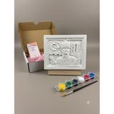 Atatürk Temalı 17X12CM 3D Taş Tozu Kabartma Pano Boyama Seti