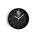 Atatürk Temalı Dekoratif Modern Duvar Saati - 25cm - Önü Camlı Siyah Kasa - Sessiz Mekanizma, JH1256S25SKP