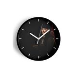 Atatürk Temalı Dekoratif Modern Duvar Saati - 30cm - Önü Camlı Siyah Kasa - Sessiz Mekanizma, JH1253S30SKP