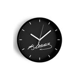 Atatürk Temalı Dekoratif Modern Duvar Saati - 30cm - Önü Camlı Siyah Kasa - Sessiz Mekanizma, JH1255S30SKP