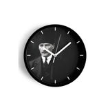 Atatürk Temalı Dekoratif Modern Duvar Saati - 35cm - Önü Camlı Siyah Kasa - Sessiz Mekanizma, JH1258S35SKP
