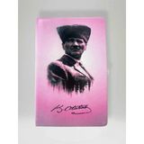 Atatürk Temalı Özel Tasarım Kapaklı Çizgili Defter – 80 Yaprak Ajanda / Günlük