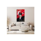Atatürk ve Bayrak Cam Tablo, 36 x 24, EXELA20144