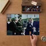 Atatürk ve Fevzi Çakmak Tasarımı 240 Parça Ahşap Puzzle Ahşap Kutuda MP06940