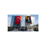 Atatürk ve Türk Bayrağı Bayrak ve Türk Bayrağı Premium Raşel Kumaş 2'li Set 10x15 metre ATA13