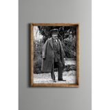 Atatürk - Vintage Desenli Çerçeve, Altın1, 15 x 21, 5820000003709
