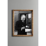 Atatürk - Vintage Desenli Çerçeve, Altın1, 21 x 30, 5820000003620