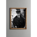 Atatürk - Vintage Desenli Çerçeve, Altın1, 30 x 40, 5820000003630