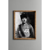 Atatürk - Vintage Desenli Çerçeve, Altın1, 30 x 40, 5820000003738