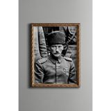 Atatürk - Vintage Desenli Çerçeve, Altın2, 21 x 30, 5820000003641