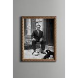 Atatürk - Vintage Desenli Çerçeve, Altın2, 21 x 30, 5820000003704