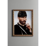 Atatürk - Vintage Desenli Çerçeve, Altın2, 30 x 40, 5820000003813