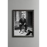 Atatürk - Vintage Desenli Çerçeve, Gümüş, 15 x 21, 5820000003706