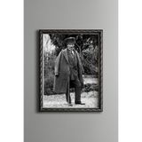 Atatürk - Vintage Desenli Çerçeve, Gümüş, 21 x 30, 5820000003716