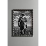 Atatürk - Vintage Desenli Çerçeve, Gümüş, 21 x 30, 5820000003761