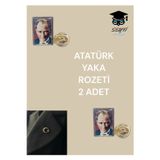 ATATÜRK YAKA ROZETİ 2 ADET