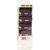 Atay Toys Mınıq Cıty Car Bordo Mavi Mıx 4’lü Set Oyuncak Araba