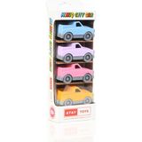 ATAY TOYS Mınıq Cıty Car Pıckup Pastel 4’lü Set Oyuncak Araba