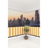 Ataylar Balkon Demir Perde Sarı 370x110 cm Güneşlik