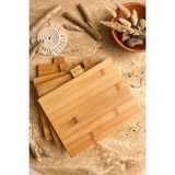 Atbyhome 4'lü Farklı Yemek Grupları Için Bambu Kesme Tahtası Seti - 0 - 19 L