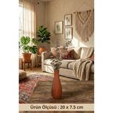 Atbyhome Ahşap Vazo Yolanda Büyük 20 cm
