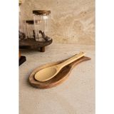 Atbyhome Akasya Ahşap Kaşık Altlığı 27x11.5 cm - Tezgah Üstü Ve Ocak Yanı Kirli Kaşıklık - 0 - 99 ml