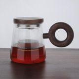 Atbyhome Atby Akasya Doğal Cam Kupa Demleme Çay Bitki Çayı Detoks Bardağı 550ml