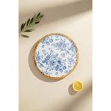 Atbyhome Bambum Gura - Mango Ağacından Yuvarlak Tepsi Gül Büyük - 0 - 19 L