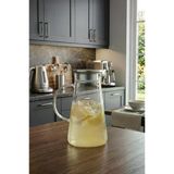 Atbyhome Limonata Ve Detoks Sürahisi 1800 Ml - Isıya Dayanıklı Borosilikat Cam Karaf Vitrin