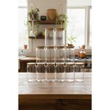 Atbyhome Plus - 12'li Cam Saklama Kabı 1300ml Vakumlu Bambu Kapaklı - 1,3 lt - Ahşap