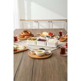 Atbyhome Valverdi - 3'Lü 7 Parça Kahvaltılık Kahvaltı Seti Sunum Seti