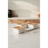Atbyhome Valverdi - 4'Lü 9 Parça Plastik Kahvaltılık Kahvaltı Seti Sunum Seti