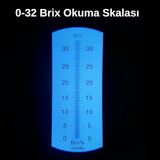 Atc 0–32 Brix Ölçer Refraktometre, Yoğunluk Ölçümü Için