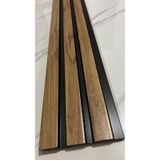 ATC 12x145 cm Açık Meşe PVC Duvar Lambiri Ofis Salon Tv Arkası Dekoratif Lmabiri Panel