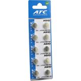 Atc Alkaline Button Battery AG10 LR-1130/389/189 Düğme Pil Alkalin 1.5V 10LU Kart